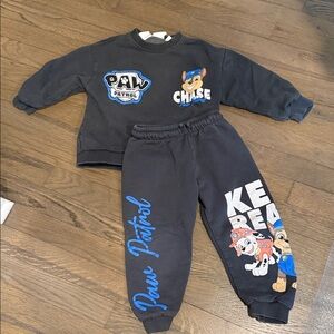 Paw Patrol Kids Black Sweatshirt and Joggers Set